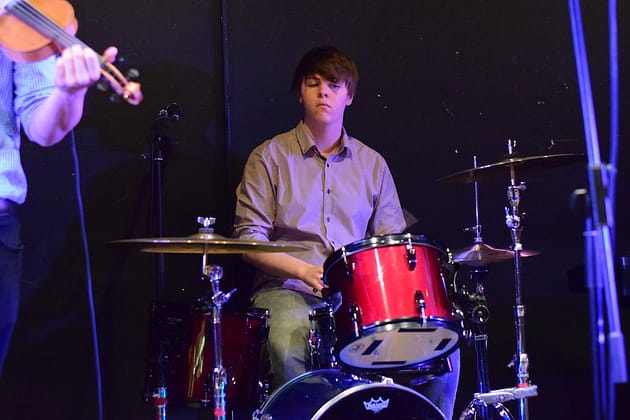 Footerin Calum Drums at Charity Fundraiser Elgin 11112017  - Elgin Fundraiser Gig, 12/11/2017 - Review